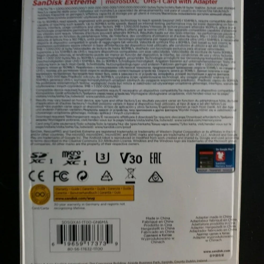 NIB micro sd card